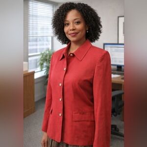 TALBOTS Coral Blazer size 4